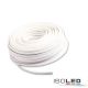 Kabel 25m Rolle 2-polig 0.75mm² H03VVH2-F VDE halogenfrei, PVC Mantel weiß, AWG18 (A114703)