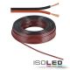 Kabel 50m Rolle 2-polig 0.75mm² H03VH-H YZWL, schwarz/rot, AWG18 (A114705)