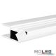 LED Aufbauleuchtenprofil HIDE ASYNC Aluminium weiß RAL 9003, 200cm (A114808)