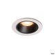 NUMINOS® DL S, Indoor LED Deckeneinbauleuchte weiß/schwarz 2700K 20° inkl. Blattfedern  (1003781)