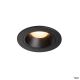 NUMINOS® DL S, Indoor LED Deckeneinbauleuchte schwarz/schwarz 3000K 55° inkl. Blattfedern  (1003799)