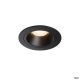 NUMINOS® DL M, Indoor LED Deckeneinbauleuchte schwarz/schwarz 3000K 20° inkl. Blattfedern  (1003865)