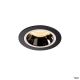 NUMINOS® DL M, Indoor LED Deckeneinbauleuchte schwarz/chrom 3000K 20° inkl. Blattfedern  (1003867)