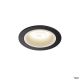 NUMINOS® DL M, Indoor LED Deckeneinbauleuchte schwarz/weiß 4000K 20° inkl. Blattfedern  (1003890)