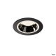 NUMINOS® DL M, Indoor LED Deckeneinbauleuchte schwarz/chrom 4000K 20° inkl. Blattfedern  (1003891)