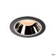 NUMINOS® DL XL, Indoor LED Deckeneinbauleuchte schwarz/chrom 2700K 20° (1003987)