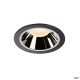 NUMINOS® DL XL, Indoor LED Deckeneinbauleuchte schwarz/chrom 3000K 20° (1004011)