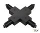 X-VERBINDER, für Hochvolt 1Phasen-Aufbauschiene, schwarz (143160)