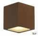 SITRA CUBE, Outdoor Wandleuchte, TCR-TSE, IP44, rost, max. 18W (232537)