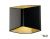CARISO 2 WL Indoor LED Wandaufbauleuchte schwarz/gold 2700K (151710)